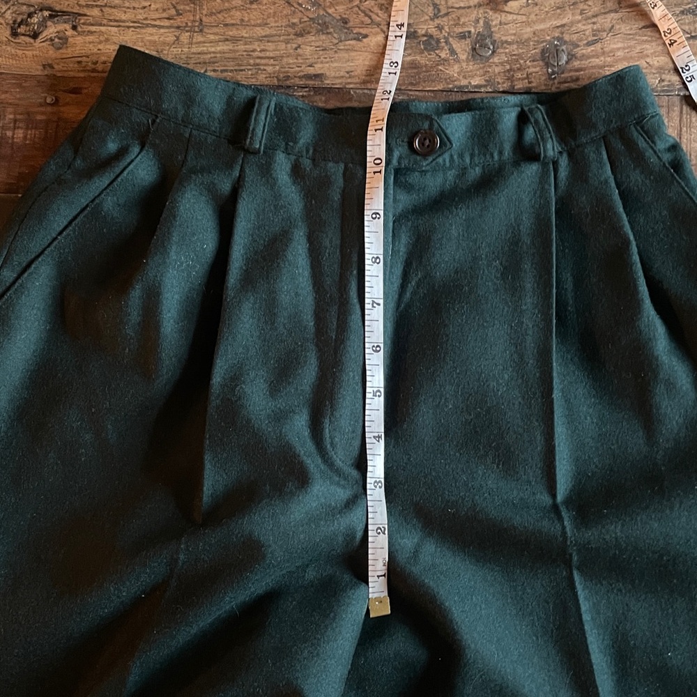 Vintage Ralph Lauren 100% Worsted Wool High Rise Women’s Trouser Pants - Picture 5 of 10